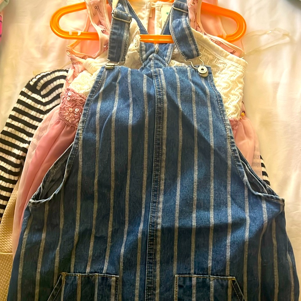 Cute overalls, denim dress